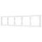 Минифото #1 товара Рамка пластиковая FRM-NOBE-SFPL-5-WH (Arlight, Белый кварц)