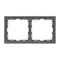 Минифото #3 товара Рамка пластиковая FRM-NOBE-SFPL-2-GR (Arlight, Серый базальт)