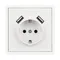 Минифото #4 товара ARL NOBE Розетка зк со шторками с USB тип А+А софт-тач белый кварц SCT-MUAA-SFPL-WH (250V, 16A) (Arlight, -)