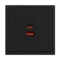 Минифото #2 товара ARL NOBE USB Розетка тип A+C софт-тач черный оникс SCT-MUAC-SFPL-FC-BK (65W, QC3) (Arlight, -)