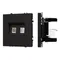 Минифото #1 товара Механизм сдвоенной компьютерной розетки SCT-NOBE-MPC2-SFPL-BK (RJ-45, CAT6) (Arlight, Черный оникс)