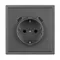 Минифото #4 товара Механизм розетки с USB зарядкой SCT-NOBE-MUCC-SFPL-GR (230V, 16A) (Arlight, -)