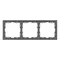 Минифото #3 товара Рамка пластиковая FRM-NOBE-SFPL-3-GR (Arlight, Серый базальт)