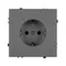 Минифото #3 товара Механизм электрической розетки SCT-NOBE-MEU1-SFPL-GR (230V, 16A) (Arlight, Серый базальт)