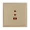 Минифото #3 товара ARL NOBE USB Розетка тип А+С+С софт-тач золотой песок SCT-MUACC-SFPL-FC-GD (65W, QC3) (Arlight, -)